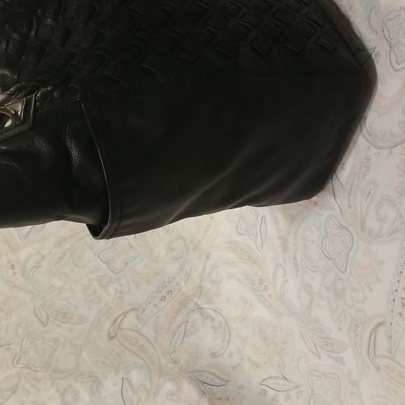 Black Woven Coach Tote & Matching Clutch - Picture 3 of 15